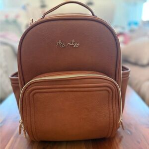 Itzy Mini Plus Diaper Bag in Cognac